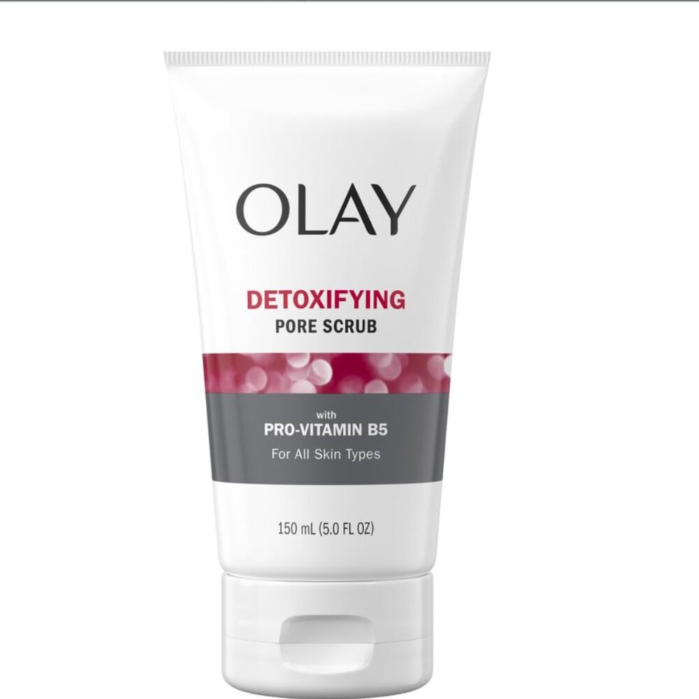 🆕 Olay Detoxifying Pore Scrub with Provitamin B5 All Skin Types!